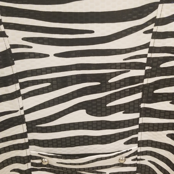 Lisa International Zebra Print Stretch Jacket - Picture 3 of 4